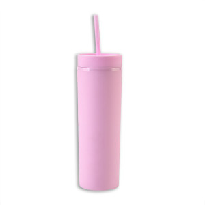 Matte Pastel Skinny Tumblers Pink 16 oz