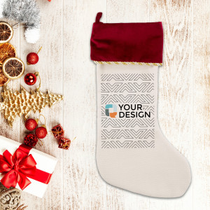 Velvet Christmas Stocking (Red)