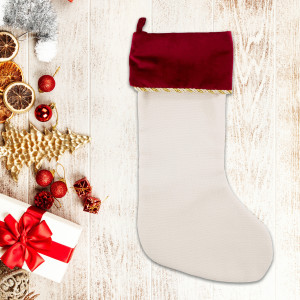 Velvet Christmas Stocking (Red)