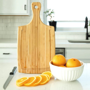 Large Handled Cutting Board with Juice Grooves