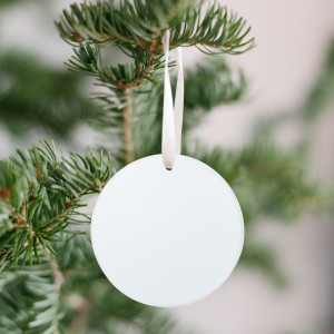 UV Printed Plastic Christmas Ornament (Small)