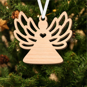 Angel Wings & Heart Ornament